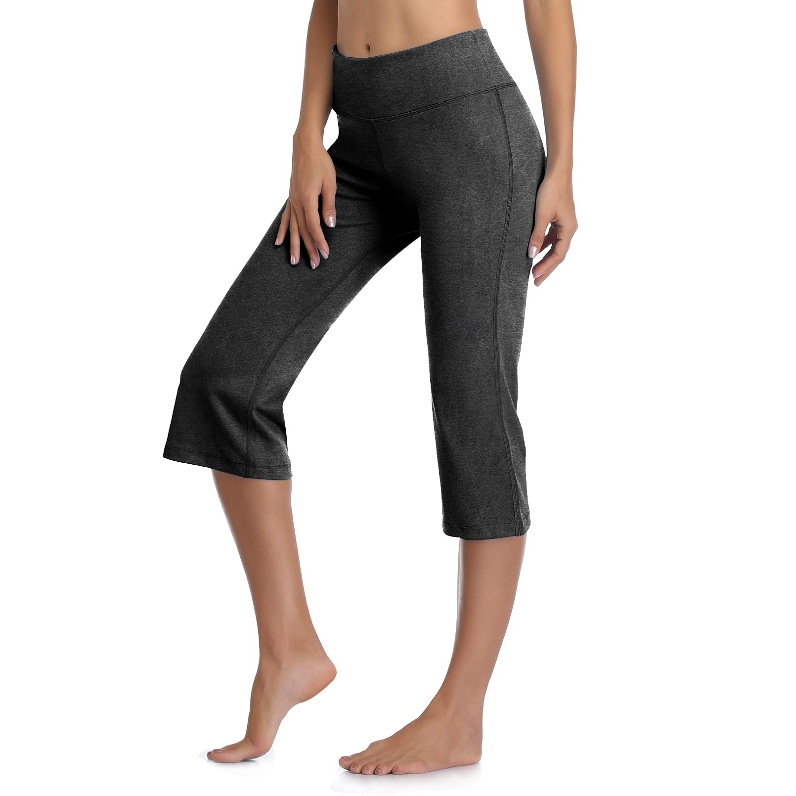 DAYOUNG Women's Bootcut Yoga Pants - High Waist Tummy Control Workout Leggings with 4-Way Stretch for Gym, Running & Everyday Wear