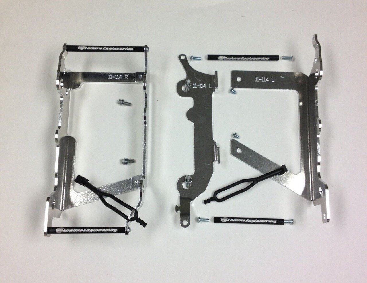 Enduro Engineering Radiator Braces with Cooling Fans - Compatible with KTM Husaberg Husqvarna 2011-2014 | Dirt Bike & Off-Road Motorcycle Protection for Extreme Riding