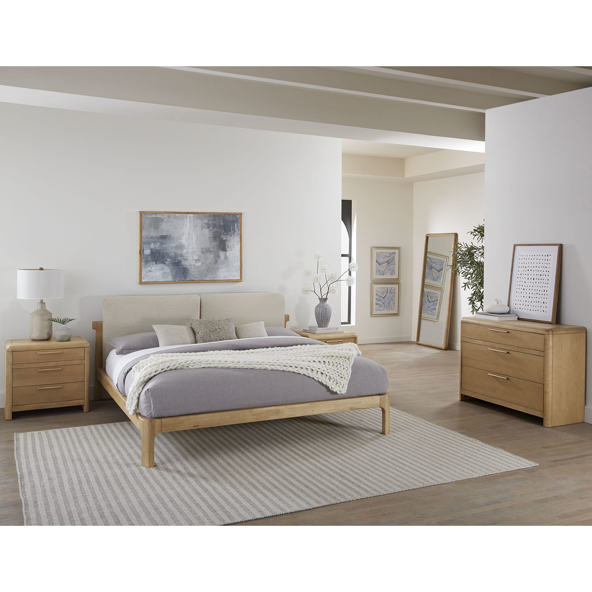 Furano 3-Drawer Ash Wood Bachelor Chest in Ginger Finish - Stylish Storage for Bedroom, Living Room, or Dorm Organization