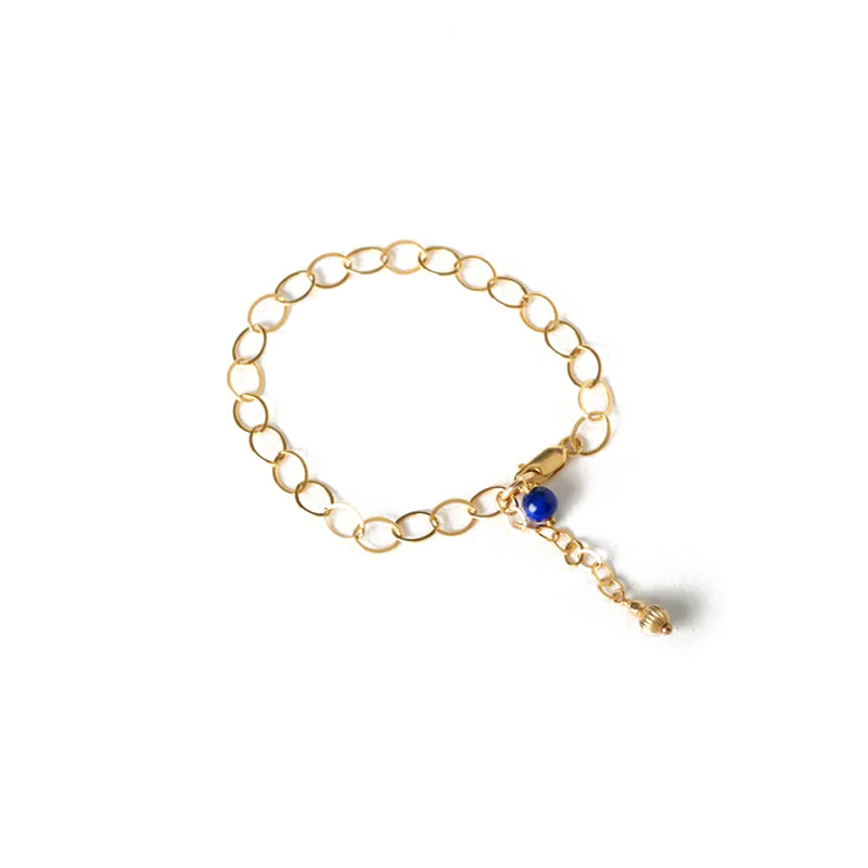 14k Rolled Gold Lapis Lazuli Cleo Bracelet by Charlotte Penman - Elegant Jewelry for Women, Perfect for Everyday Wear & Special Occasions