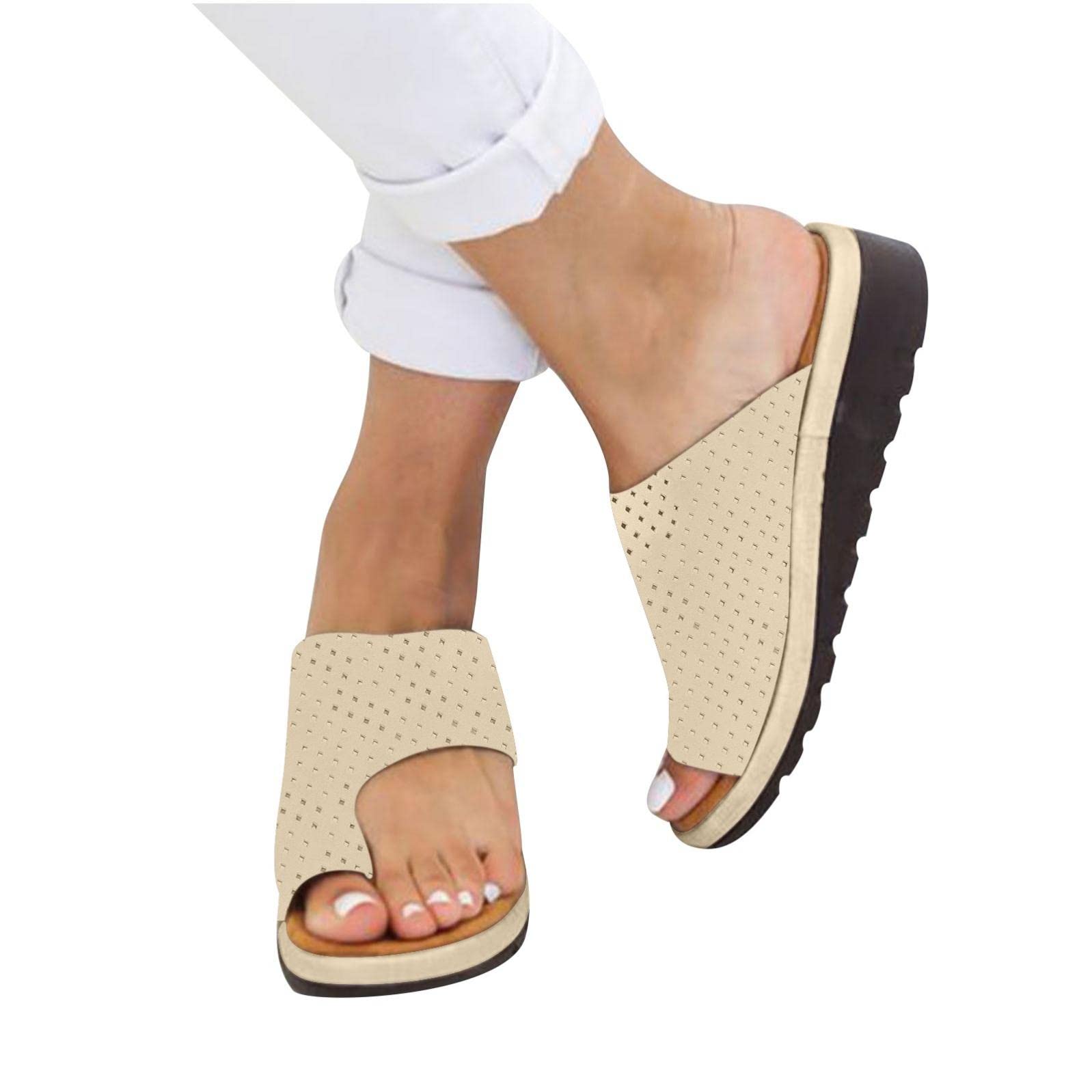 SEAOPEN Women's Comfortable Flip Flops - Summer Strappy Sandals with Arch Support for Walking | Beach, Pool & Casual Wear