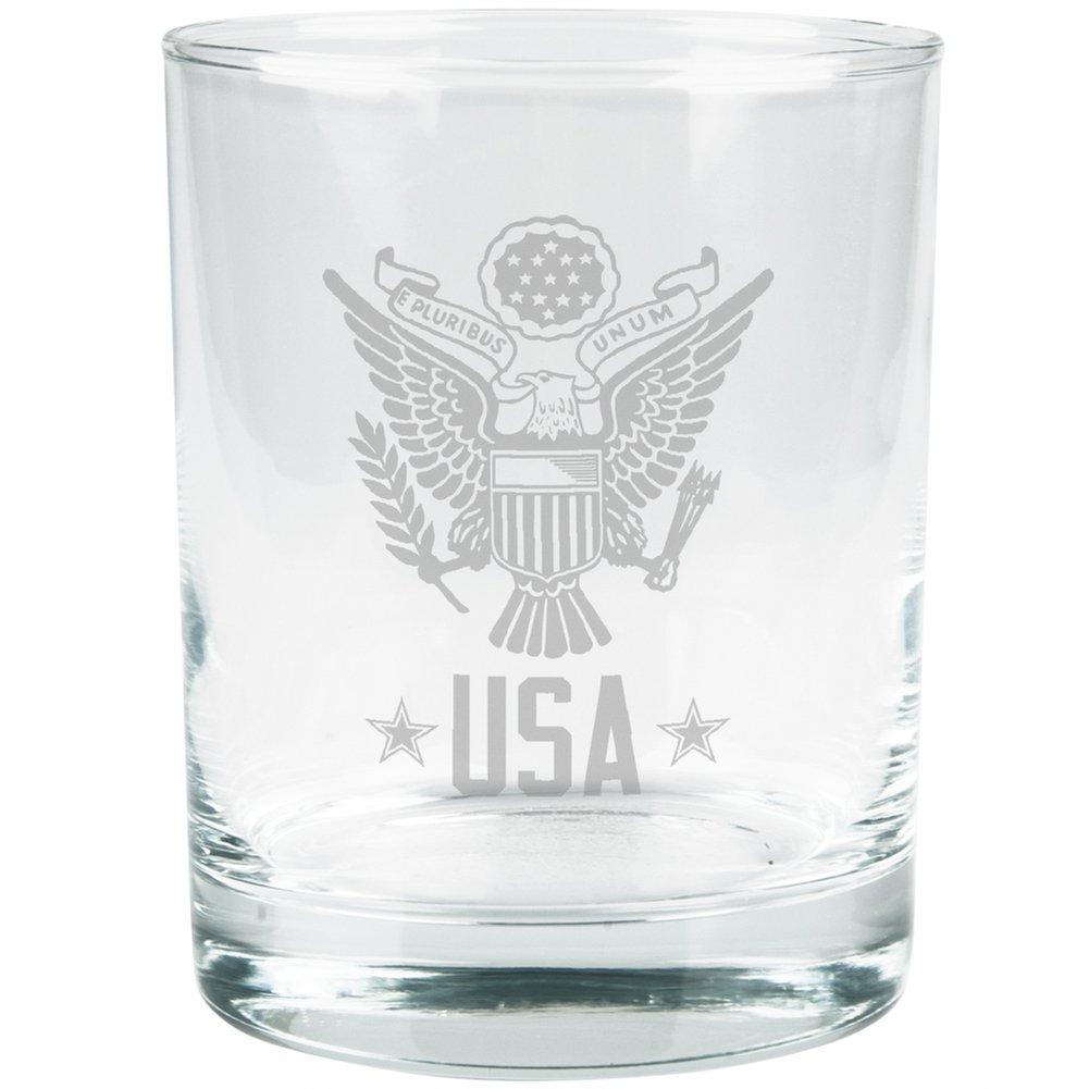 Patriotic 4th of July USA Eagle Etched Glass Tumbler - 20oz Insulated Stainless Steel Cup with Lid & Straw - Perfect for Independence Day Celebrations, BBQs, and Outdoor Parties