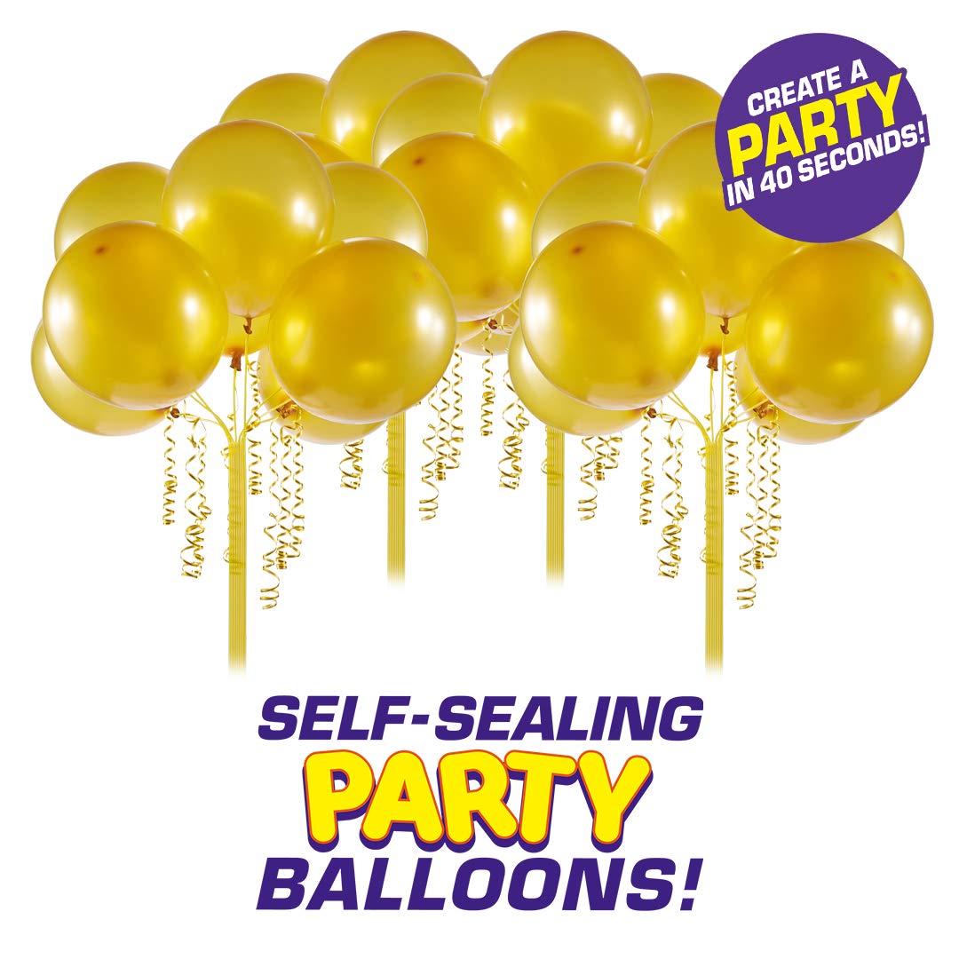 ZURU Bunch O Balloons Self-Sealing Party Balloons 4 Pack (32 Count) - Gold Color for Birthday Parties, Baby Showers & Outdoor Events