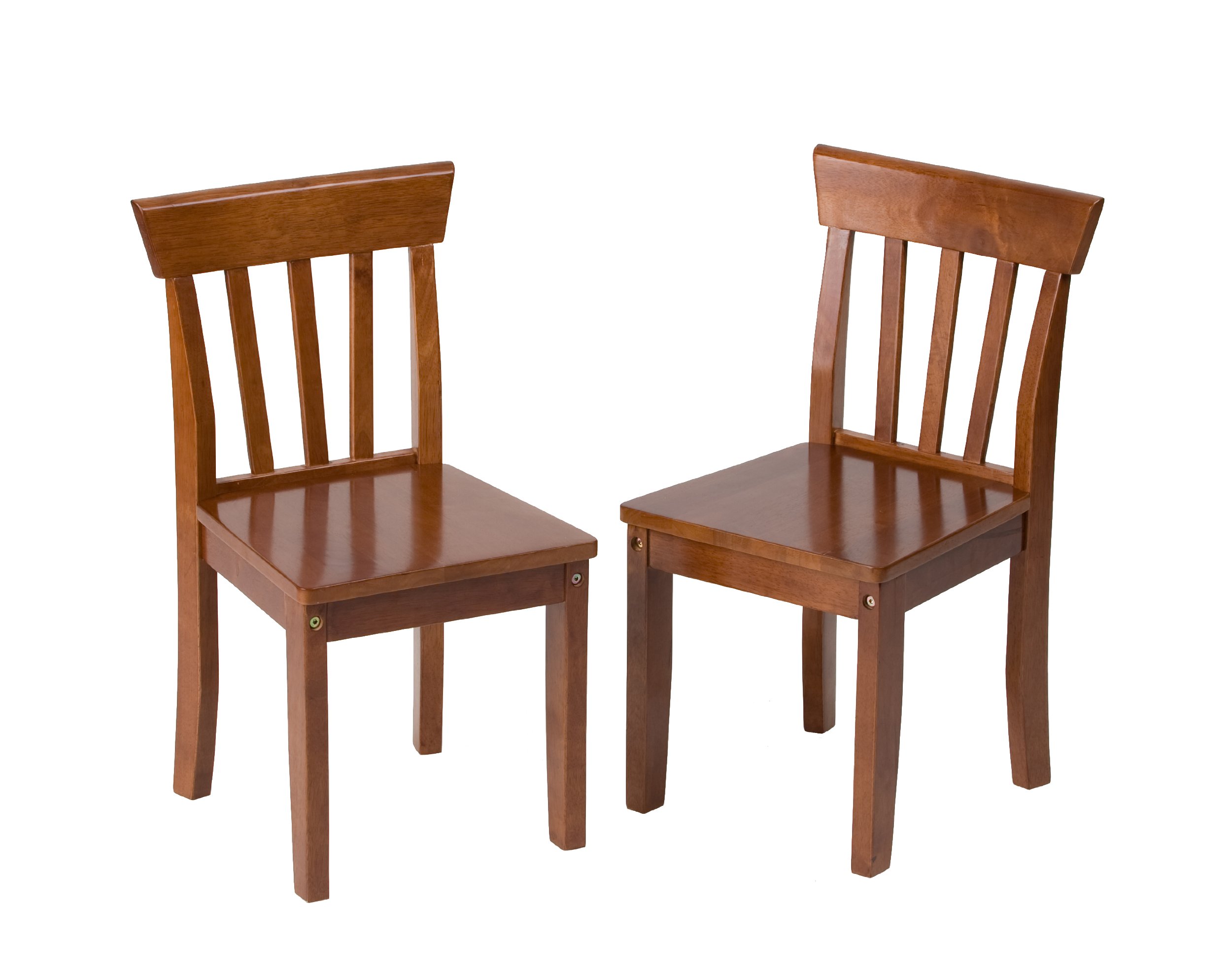 Kids 2-Piece Chair Set in Cherry Finish - Perfect for Children's Bedroom, Playroom, or Classroom Furniture