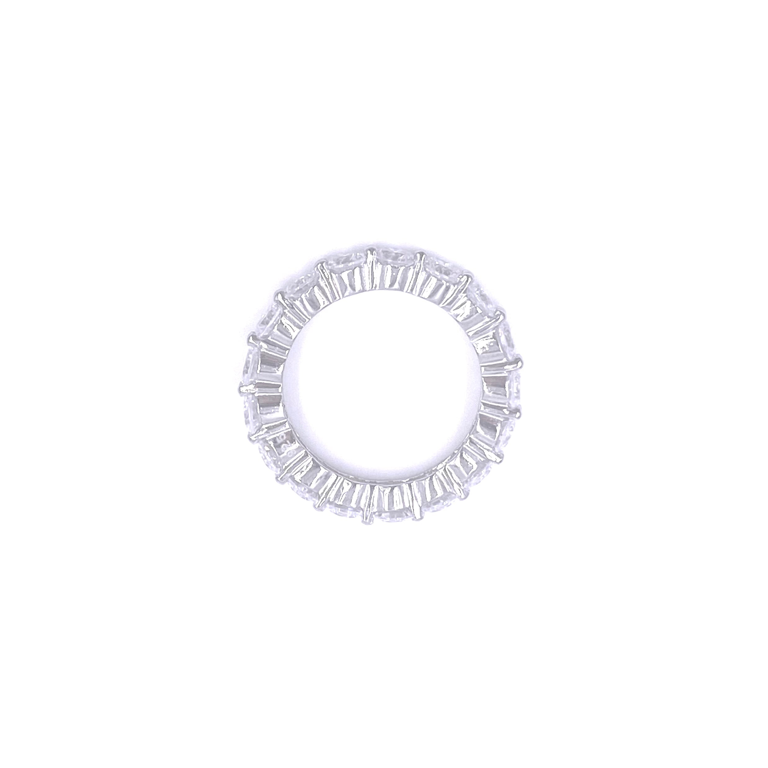 2.00CTW Ashley Gold Sterling Silver CZ Eternity Band Ring - Prong Set Cubic Zirconia Wedding Band for Women, Perfect for Anniversary, Engagement & Special Occasions