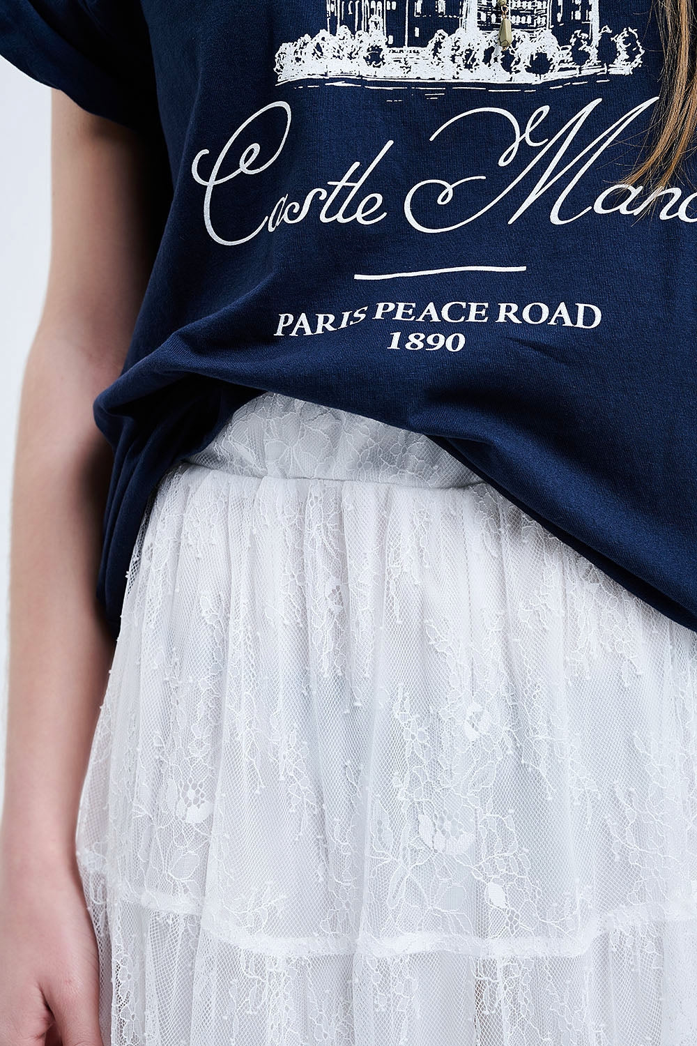 Elegant White Floral Lace Maxi Skirt - Perfect for Weddings, Parties & Summer Outfits