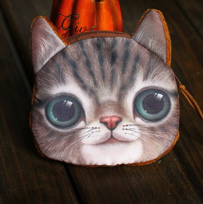Wild Cat Series Women's Coin Purse Wallet - Stylish & Compact for Everyday Use, Travel, and Gift Giving