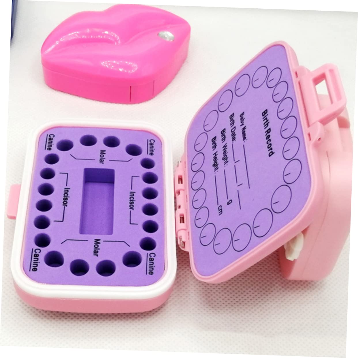 UPKOCH Tooth Fairy Box - Deciduous Teeth Keepsake Container for Lost Baby Teeth, First Tooth Memory Box with Pillow - Perfect for Kids' Milestone Gifts & Tooth Fairy Traditions (EVA Material)