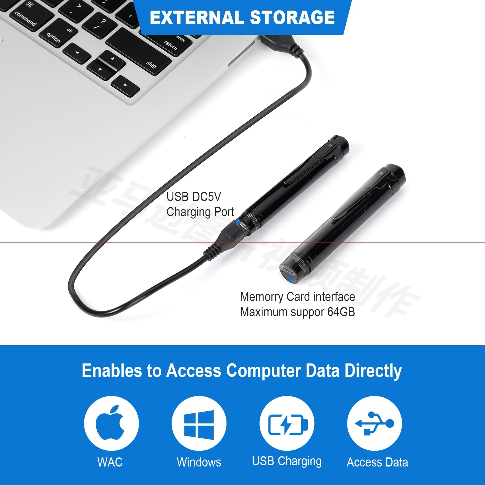 Mini Spy Camera Pen HD 1080P - Hidden Body Camera for Business Meetings & Security | Supports 256GB SD Card