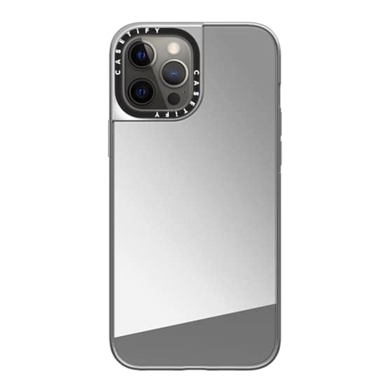 CASETiFY Mirror iPhone 12 Pro Max Case - Reflective Silver Cover with 4.9ft Drop Protection & MagSafe Compatibility | Perfect for Night Out, Concerts & Safety Visibility
