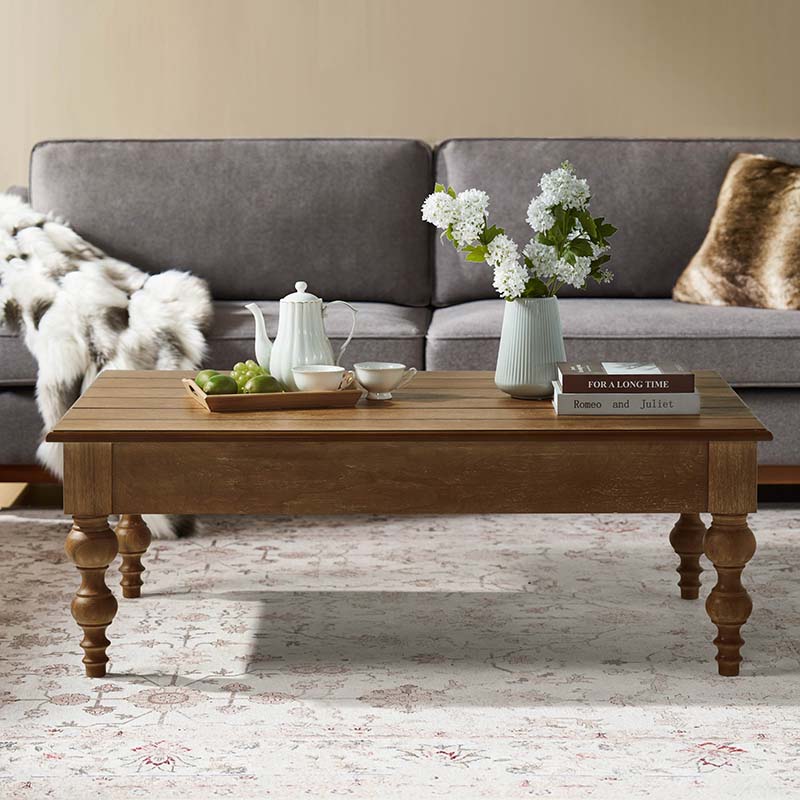 Lift Top Storage Ottoman Coffee Table with 4 Legs - Cynthia Multifunctional Furniture for Living Room, Bedroom & Home Decor
