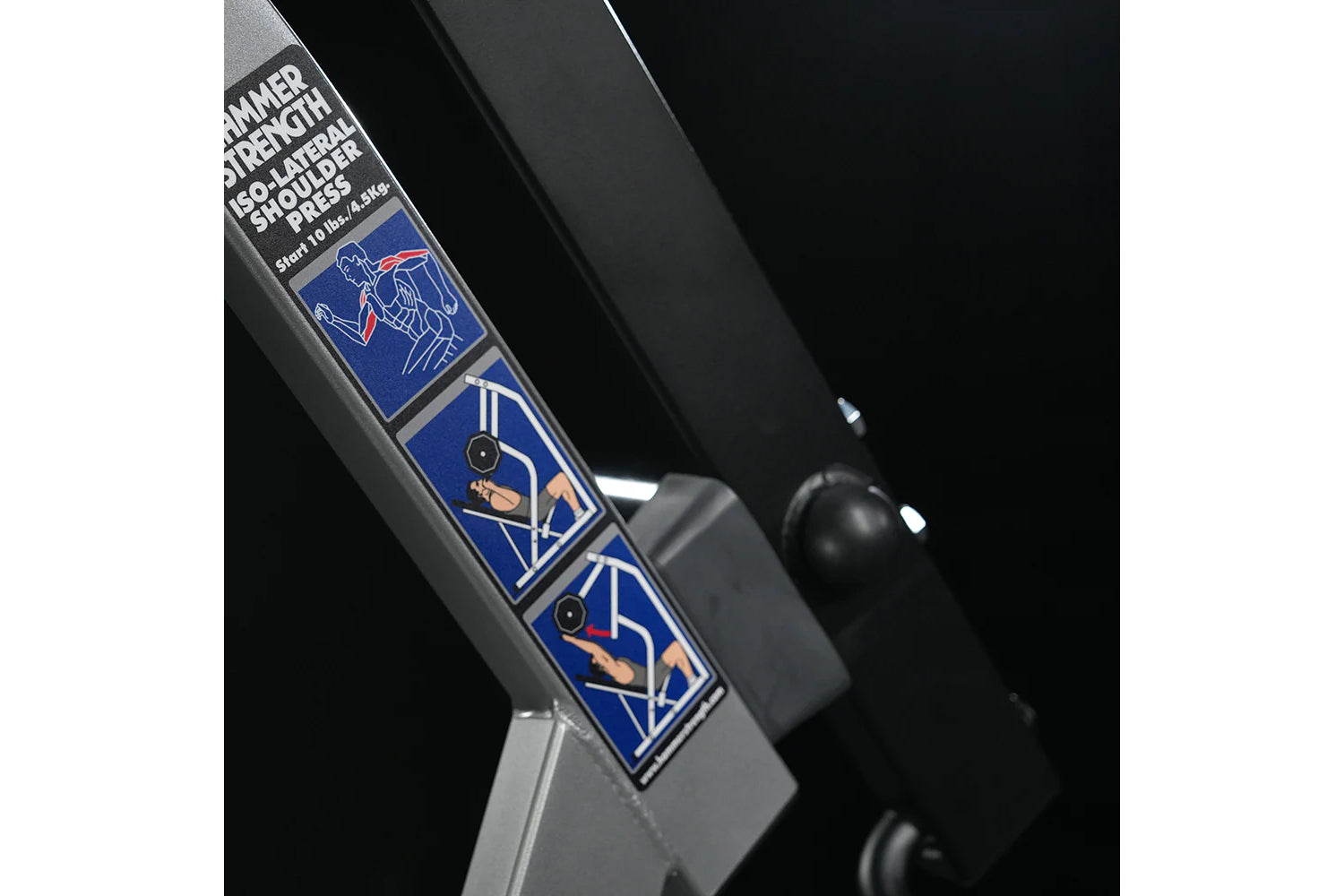 Hammer Strength Plate Loaded Iso-Lateral Shoulder Press Machine - Commercial Gym Equipment for Shoulder Workouts & Strength Training