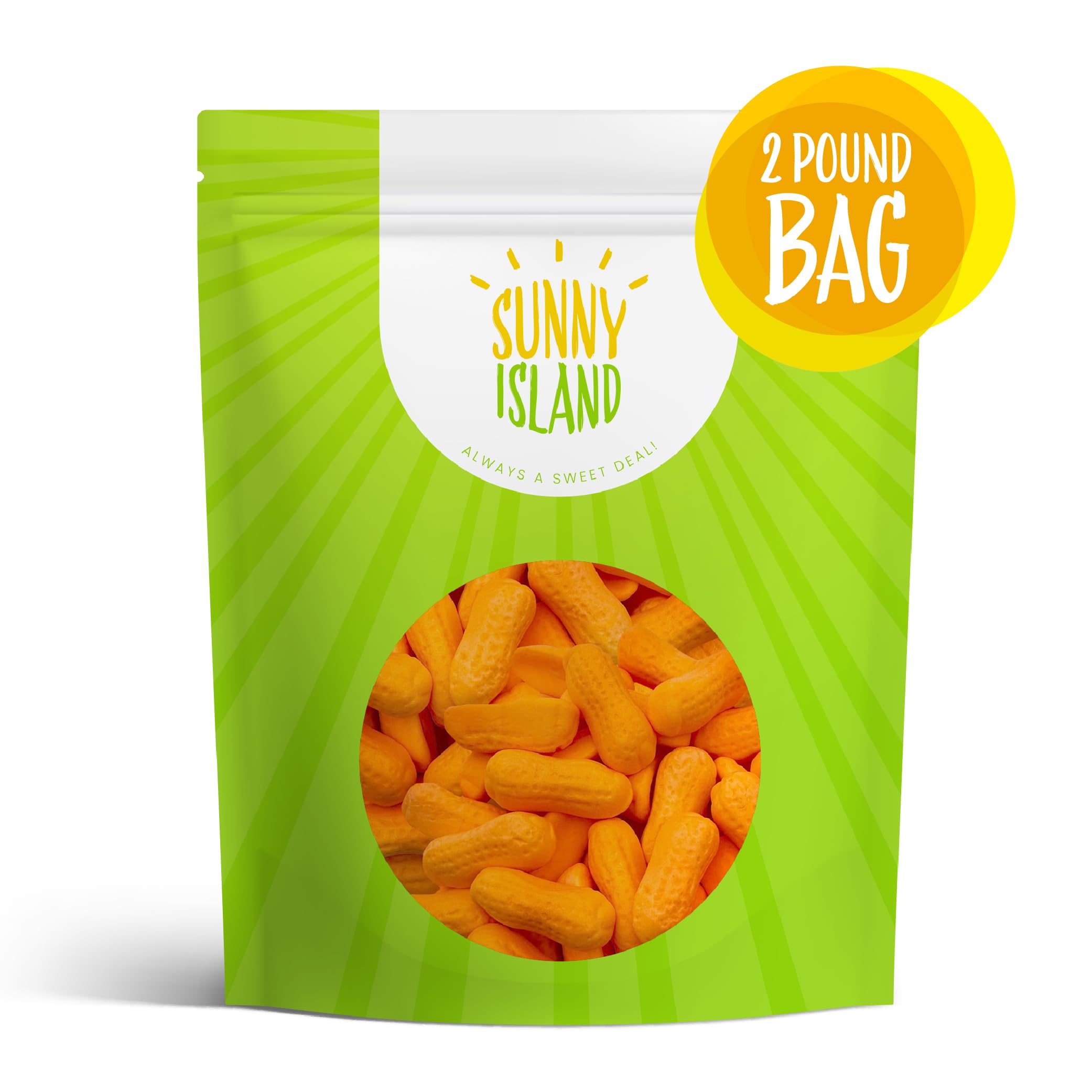 Classic Circus Peanuts Marshmallow Candy - 2-Pound Bulk Bag for Parties, Movie Nights & Nostalgic Snacking