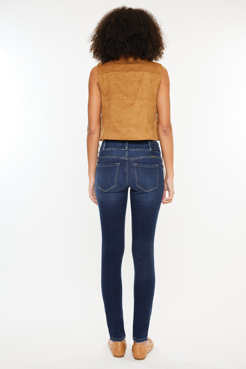 Morgan High Rise Super Skinny Jeans for Women - Stretch Denim Slim Fit Pants | Perfect for Casual Wear, Night Out & Everyday Fashion