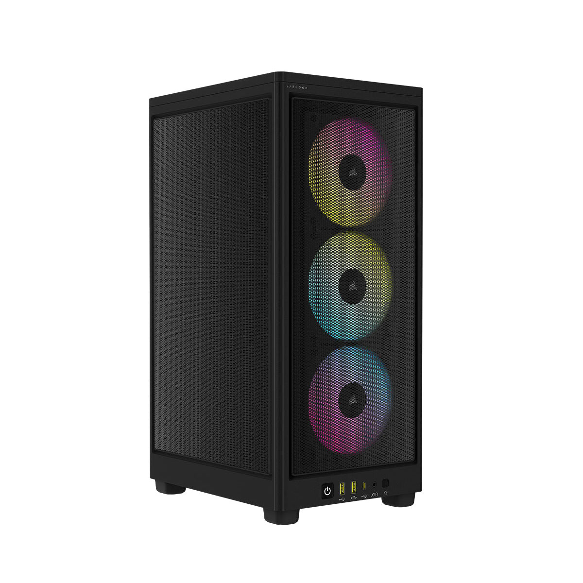 Corsair iCUE 2000D RGB AirFlow ITX Tower Case - High Performance Compact PC Case with RGB Lighting for Gaming & Streaming (Black) | Perfect for Small Spaces & LAN Parties