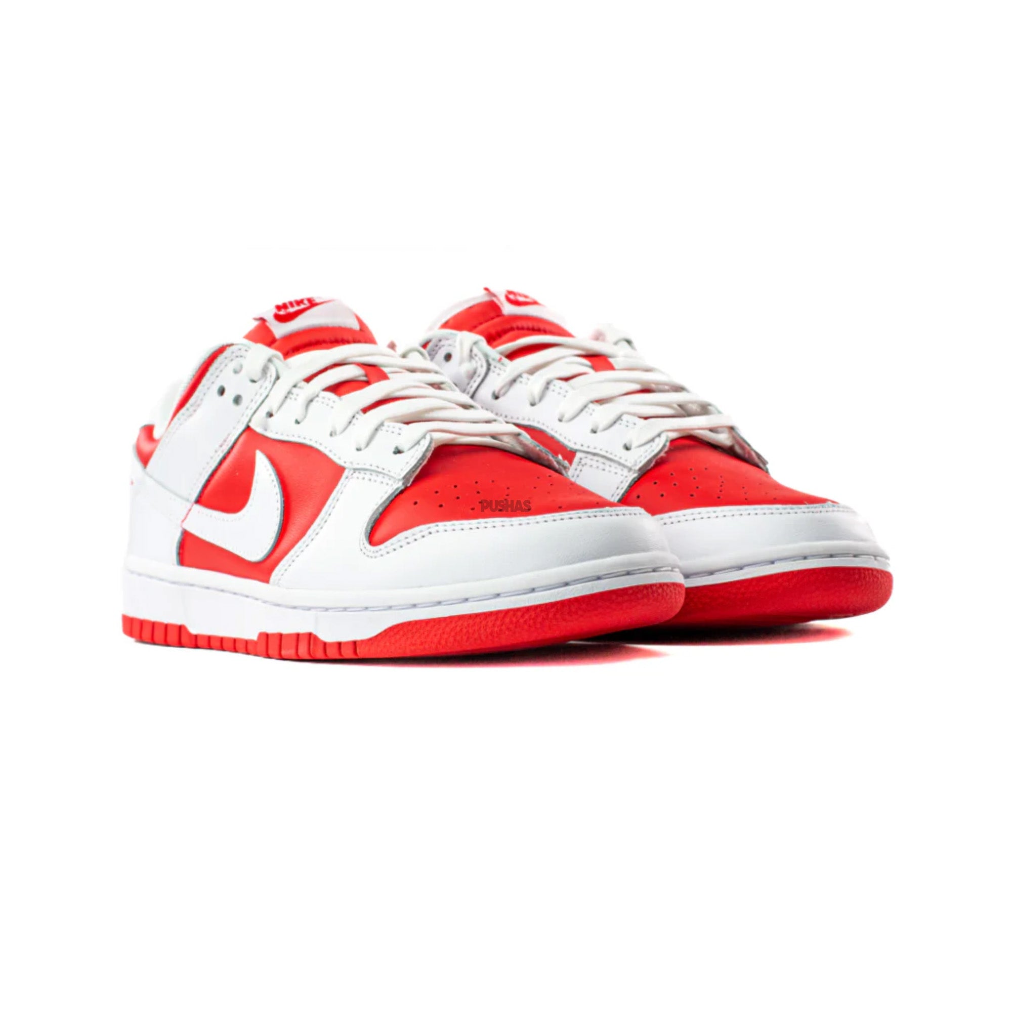 Nike Dunk Low 'Championship Red' Sneakers (2021 Release) - Men's Basketball Shoes for Streetwear & Casual Outfits