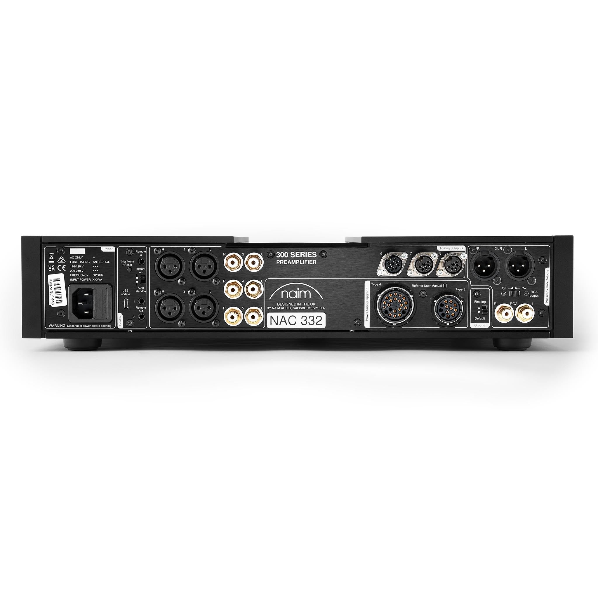 Naim NAC 332 High-End Preamplifier - Premium Audio Preamp for Home Theater & Hi-Fi Systems - Perfect for Audiophiles & Music Enthusiasts