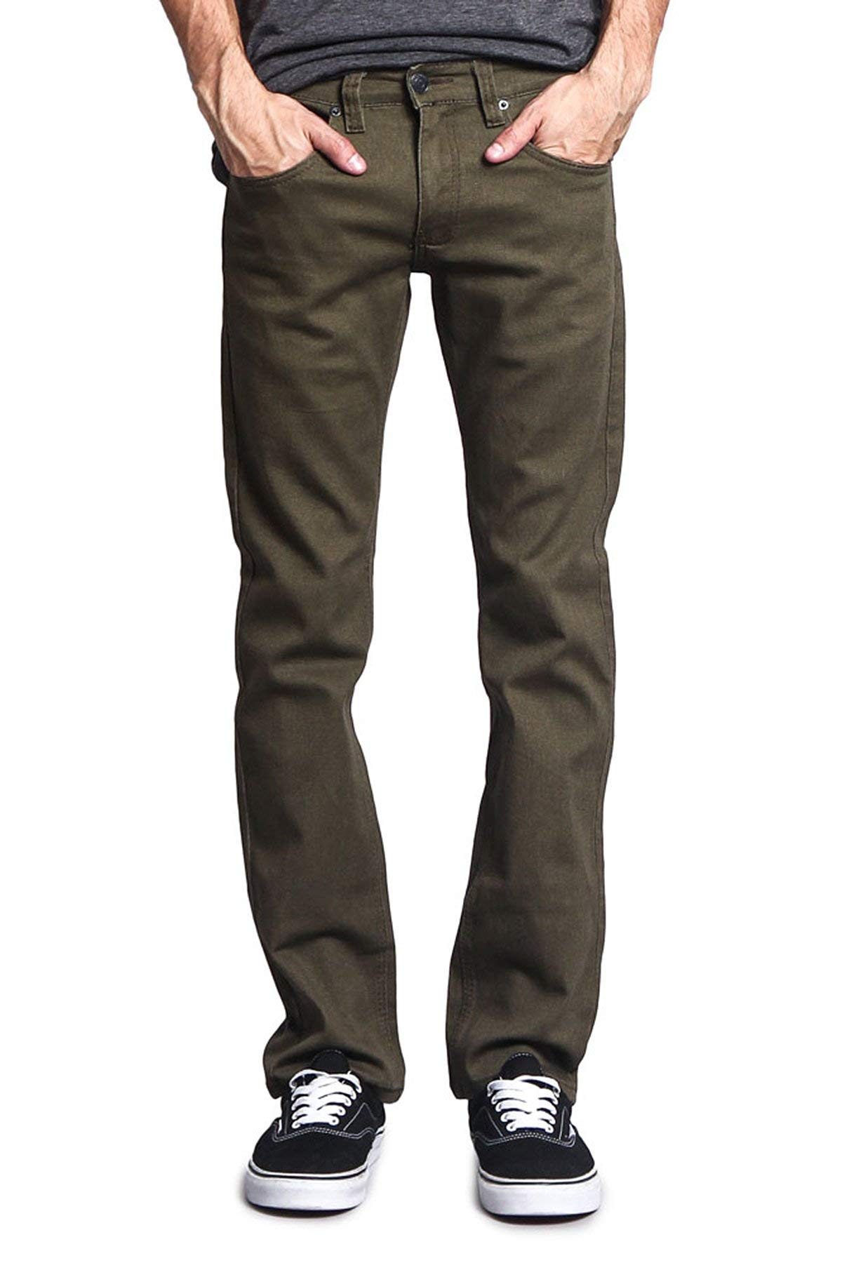Slim Fit Colored Jeans for Men - Trendy Stretch Denim Pants with Comfortable Fit | Perfect for Casual Wear, Date Night & Everyday Outfits