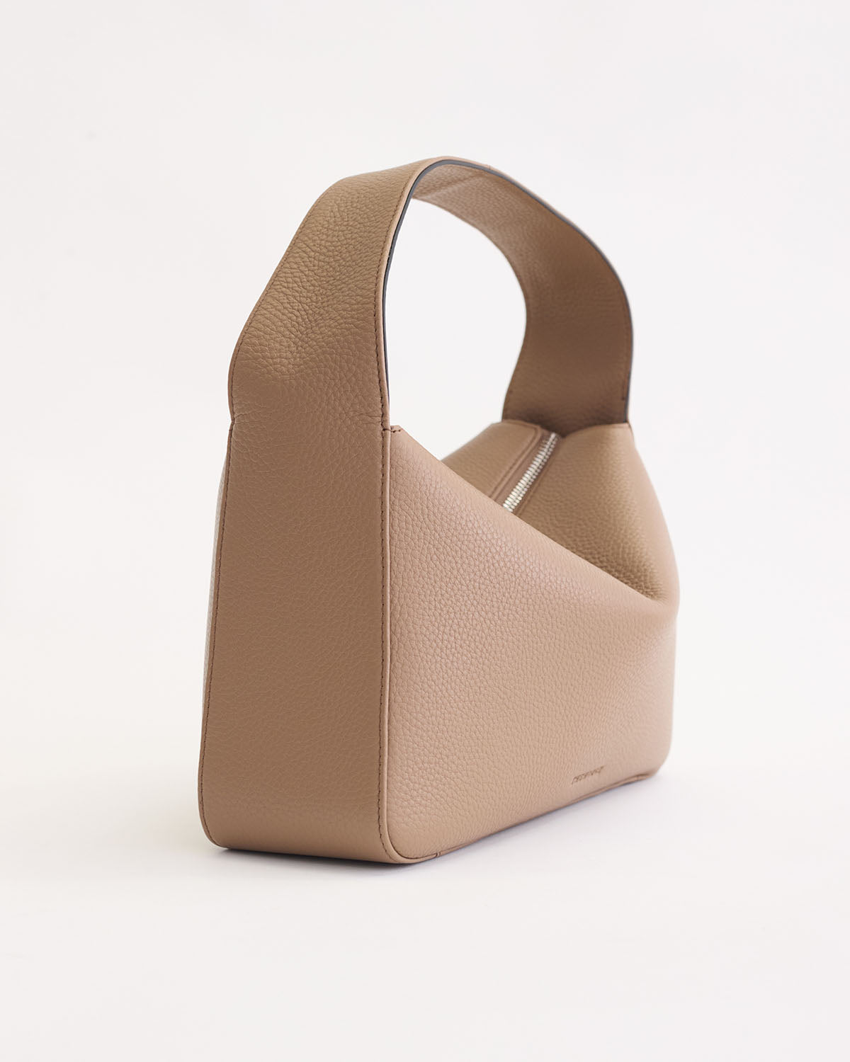 Mae Bag: Premium Taupe Pebbled Leather Crossbody Purse for Women - Perfect for Work, Travel & Everyday Use