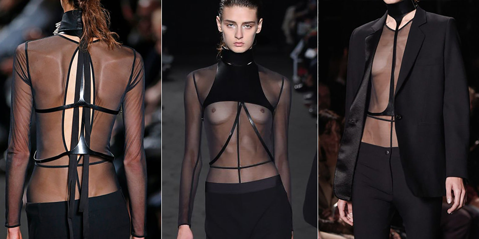 Ann Demeulemeester x Fille D'o Spring 2016 Runway Mesh Top Bodysuit - Women's Fashion Lingerie for Night Out & Special Occasions