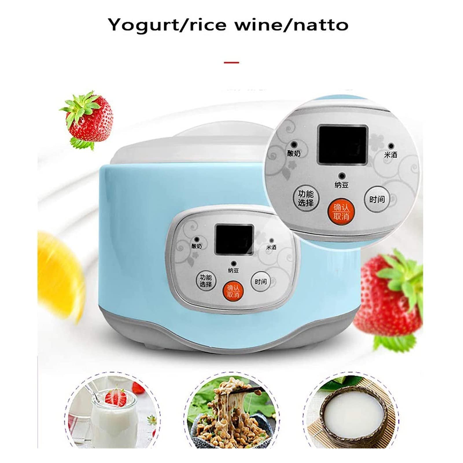 Automatic Electric Yogurt Maker Machine - 1.0L Easy Homemade Frozen Yogurt Maker for DIY, Perfect for Healthy Breakfast, Snacks & Dessert Making at Home