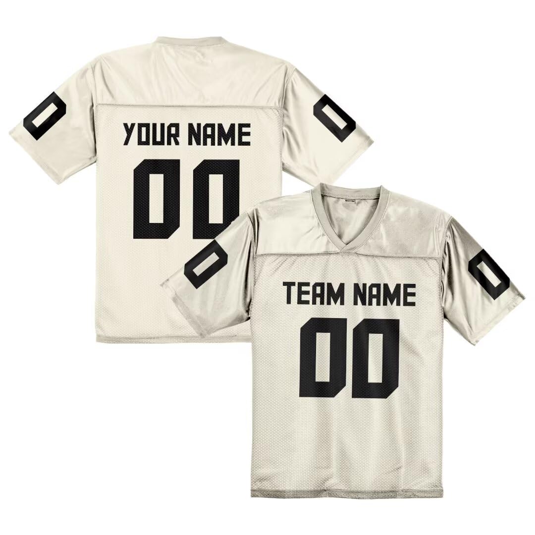 Custom Personalized Football Jerseys - Replica Team Uniform with Name & Number Printing - Fan Gear for Men, Women & Youth - Perfect for Game Day, Cosplay & Sports Gifts