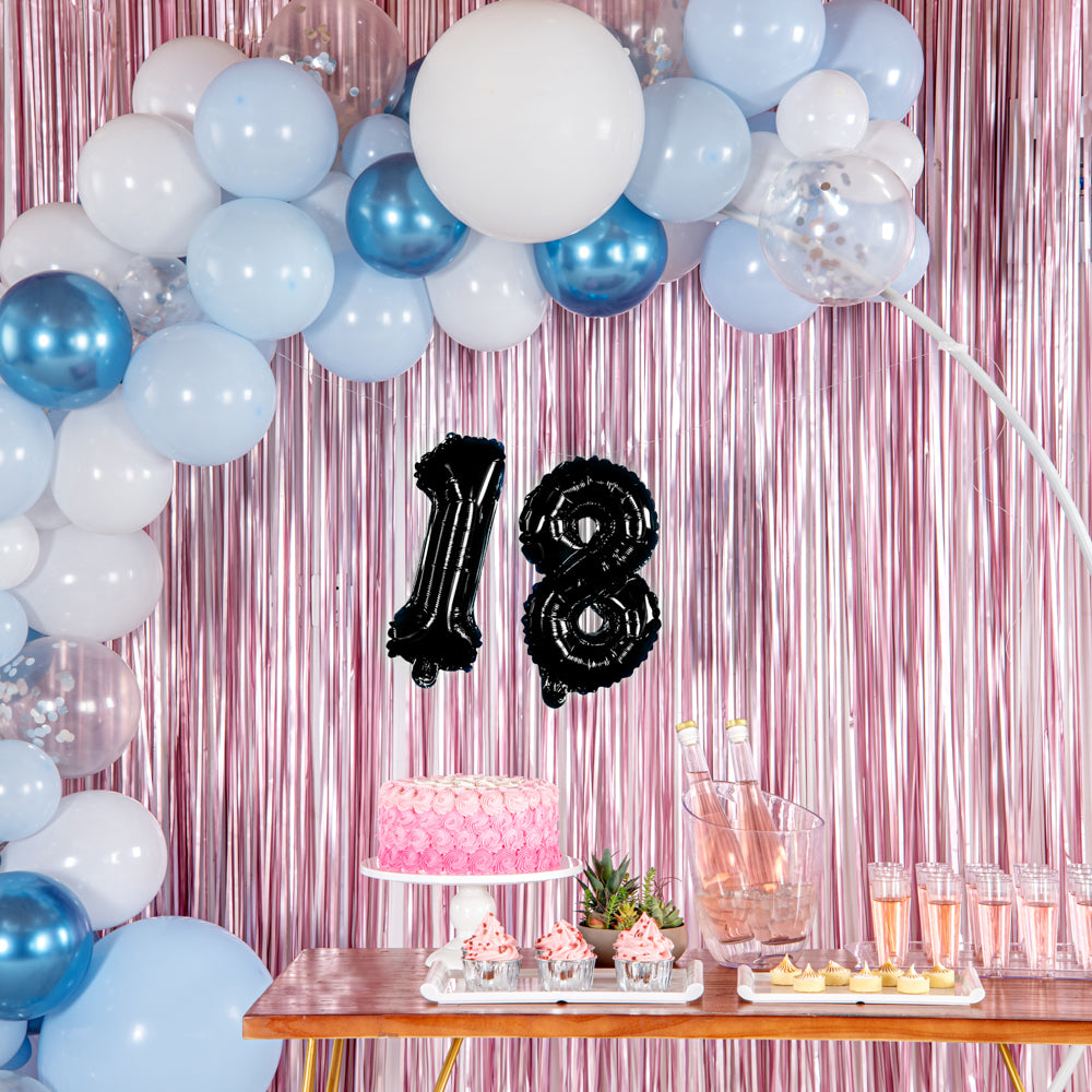Balloonify Black Mylar Number 8 Balloon - 16 Inch Large Foil Balloon for Birthday Party Decorations (1 Count Box) | Perfect for Anniversary, Graduation & Celebration Events