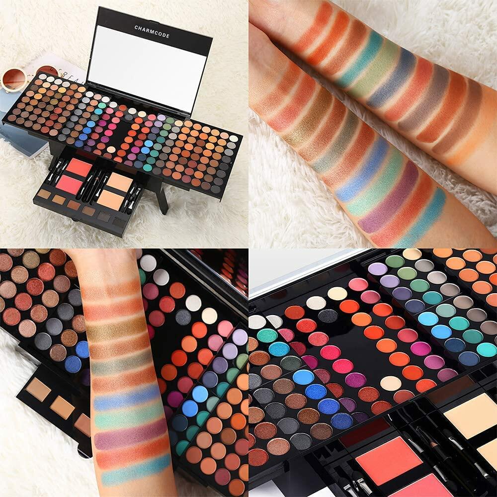 190 Colors Professional Makeup Palette Set - Waterproof & Highly Pigmented Eyeshadow, Blush, Contour Kit for All Skin Tones | Perfect for Daily Makeup, Party, Halloween & Professional Makeup Artists