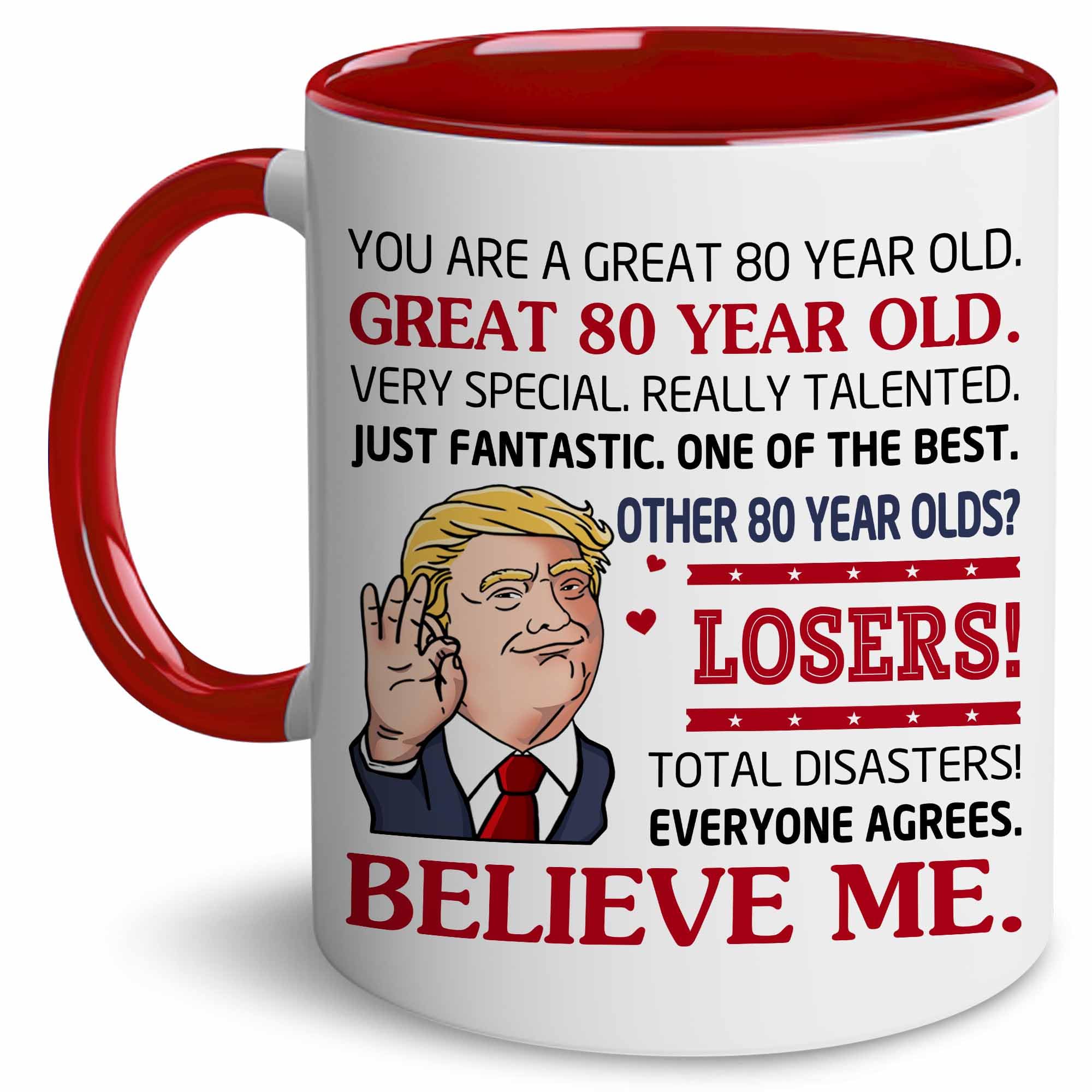 BECHUSKY 80th Birthday Gifts for Men & Women - Vintage 1945 Themed 80 Years Old Mug - Perfect for Father's Day, Mother's Day, Christmas & Birthdays - Great Gift for Dad, Mom, Friends, Coworkers, Uncle & Grandpa - Ideal for Coffee, Tea & Celebratory Moments
