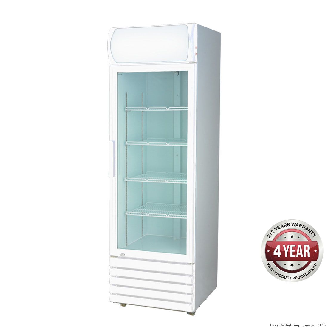 Premium LG 540GE Large Single Glass Door Upright Beverage Cooler - Commercial & Home Use for Restaurants, Bars, Offices, and Entertaining