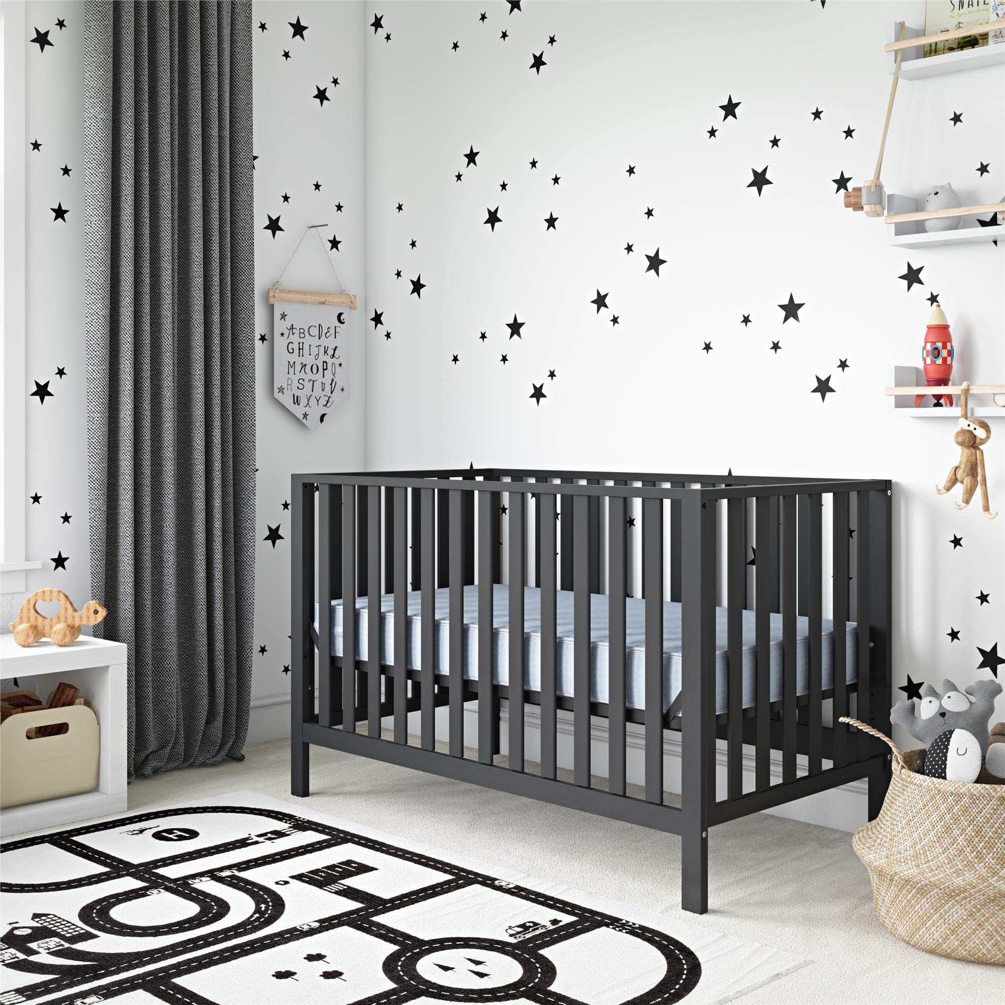 Safety 1st Heavenly Dreams Waterproof Baby Crib Mattress - Firm Support for Standard Cribs & Toddler Beds - Blue | Perfect for Nursery, Daycare & Travel Use