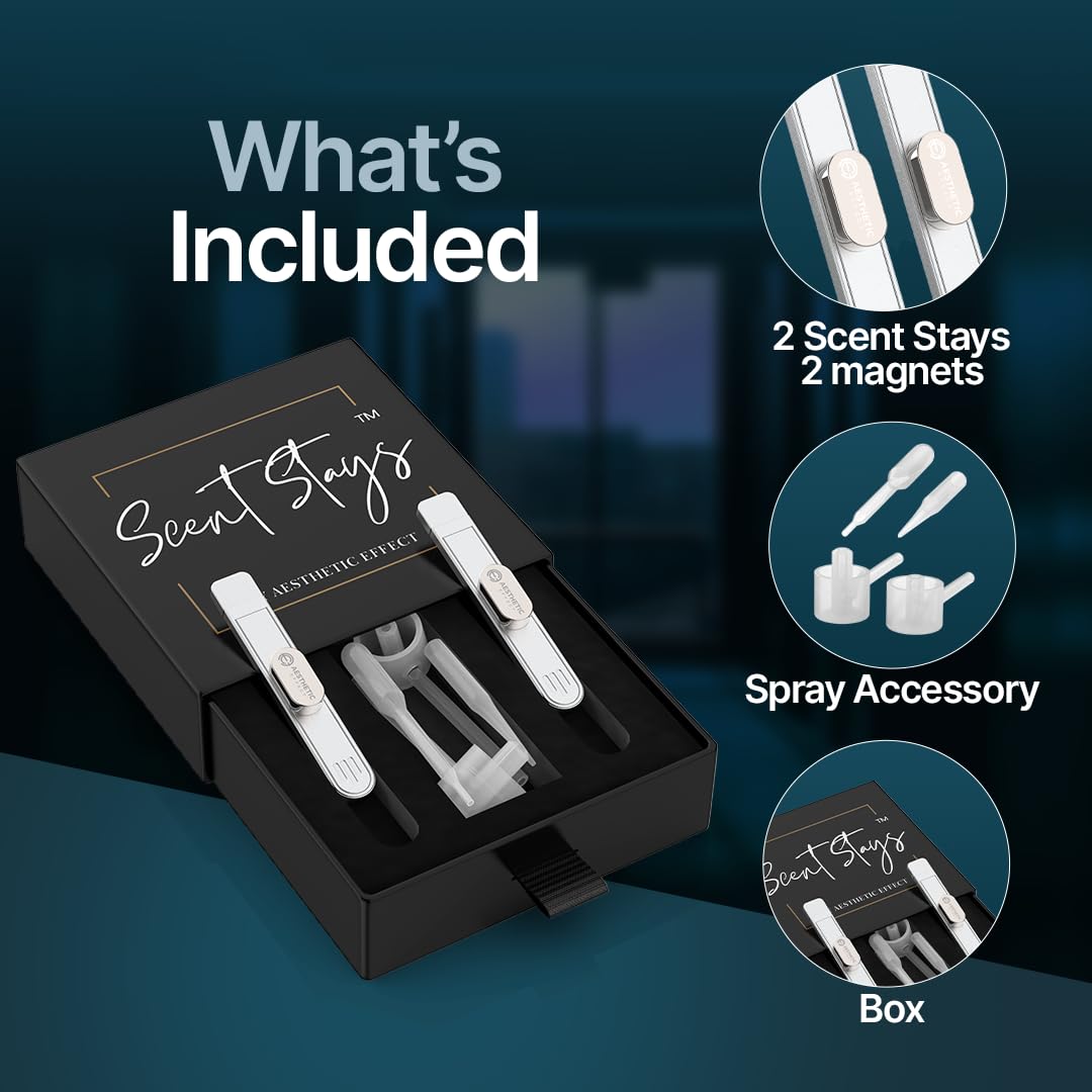 Premium Cologne Collar Stays - Adjustable Wearable Fragrance Holder for Men | Essential Oil Diffuser & Perfume Emitter | Perfect for Work, Dates & Special Occasions