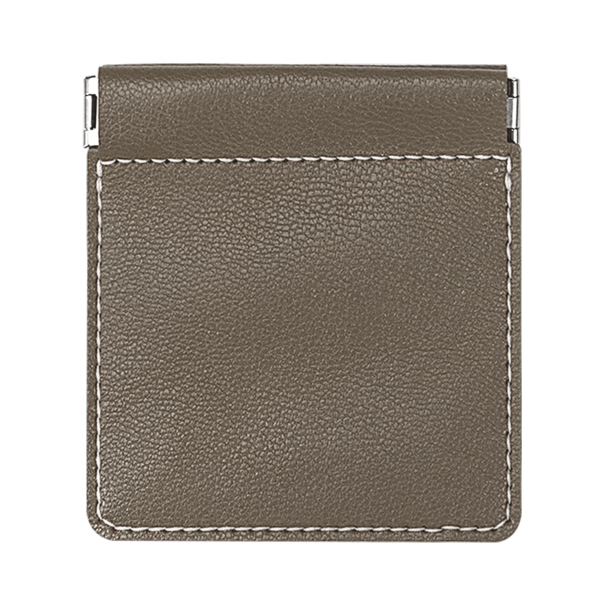 WUTA DIY Leather Coin Purse Kit - Handmade Goatskin Wallet for Men & Women (Grey) - Perfect for Crafting & Gifting