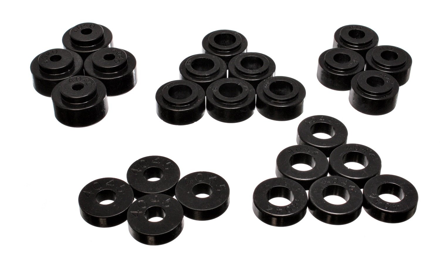 Energy Suspension 3.4113G Body Mount Set for GM Trucks & SUVs - Durable Rubber Replacement Bushings for Smooth Ride - Perfect for Off-Roading, Towing & Daily Driving