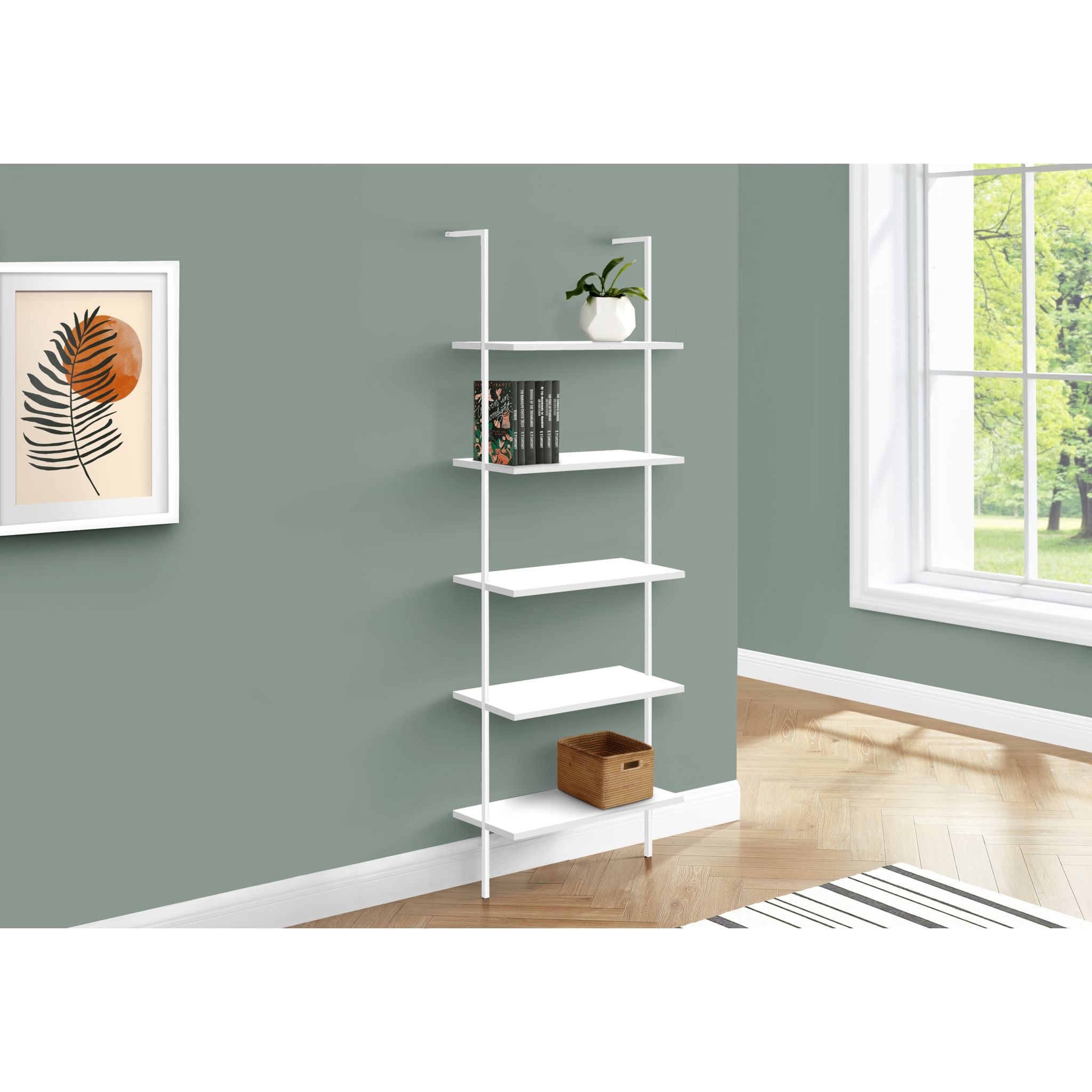 Modern Brea Book Shelf in Brown & Black - Stylish Wooden Bookshelf for Living Room, Office & Bedroom Storage