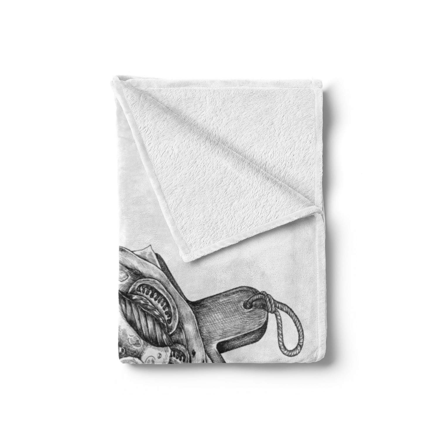 Ambesonne Charcoal Grey Flannel Fleece Throw Blanket 70