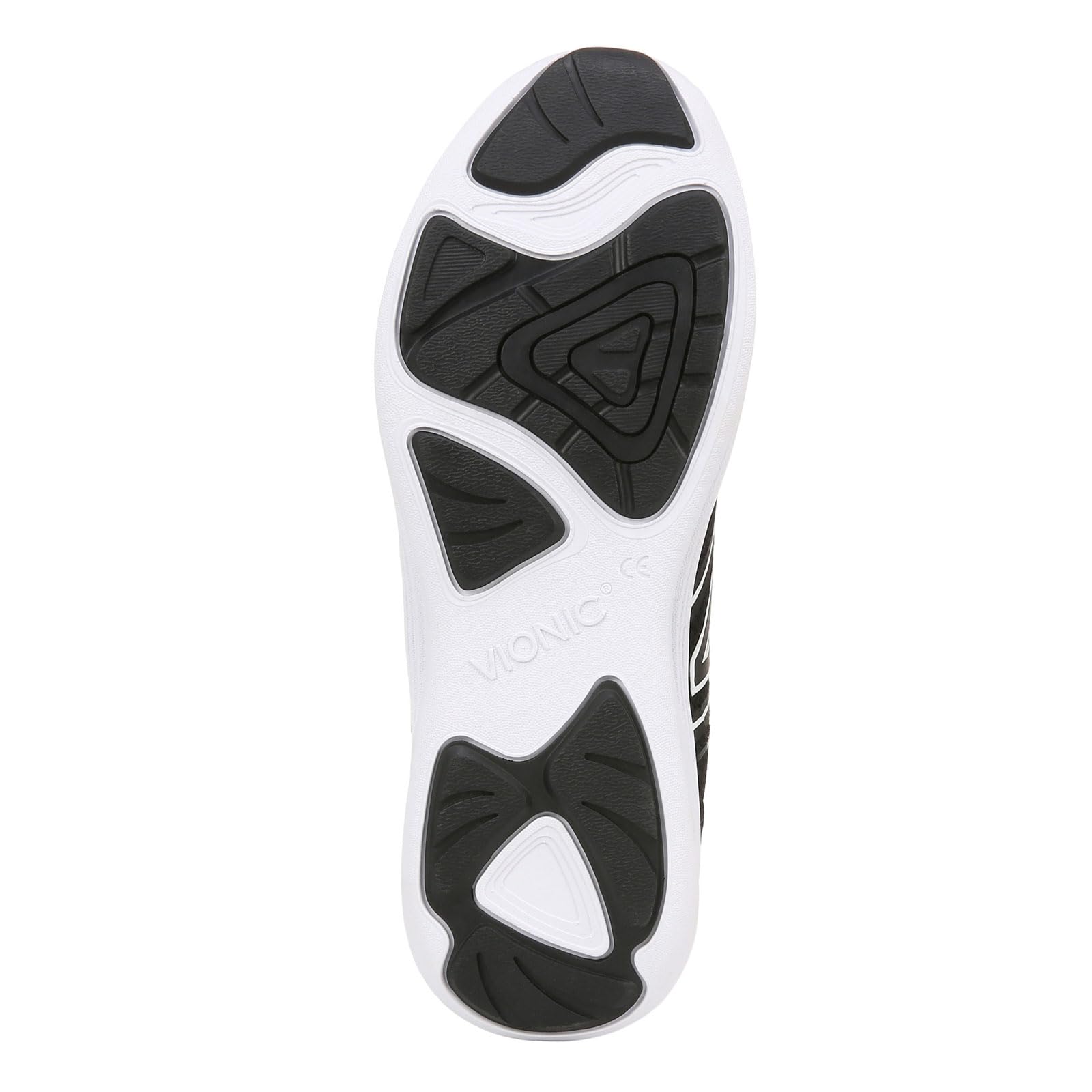 Vionic Shayna Women's Comfort Sneakers - Black & White - Size 10 Wide | Arch Support Walking Shoes for Work, Travel & Everyday Wear