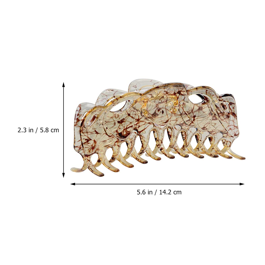 Beaupretty Large Hair Claw Clips for Women - Anti-Scratch Resin Hollow-Out Hair Pins, Non-Slip Hair Holder Accessories for Thick Hair - Perfect for Work, Parties and Everyday Styling