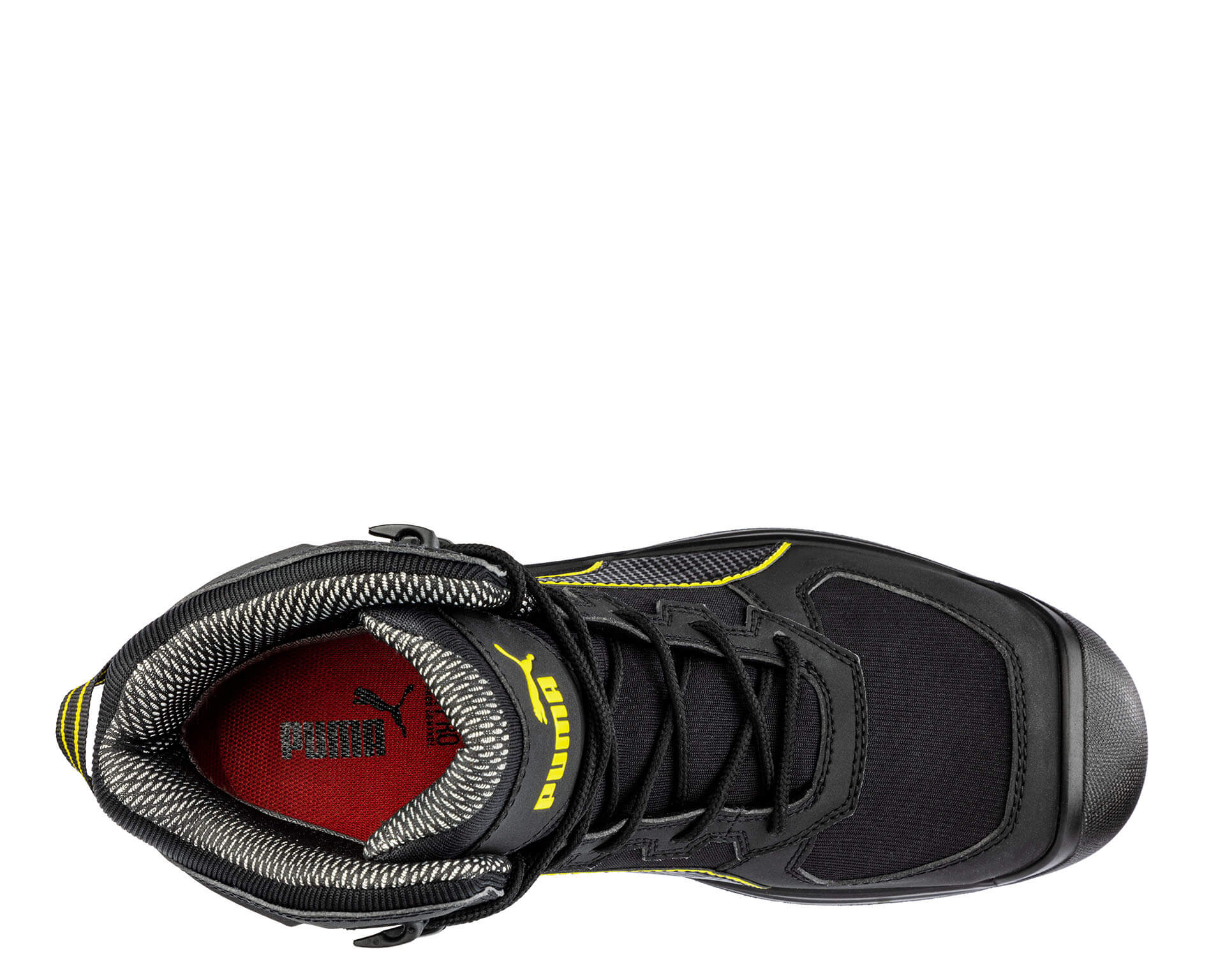 Rock HD Mid Composite Toe Work Boots for Men - Safety Shoes with Slip & Shock Resistance - Ideal for Construction, Warehouse & Outdoor Work