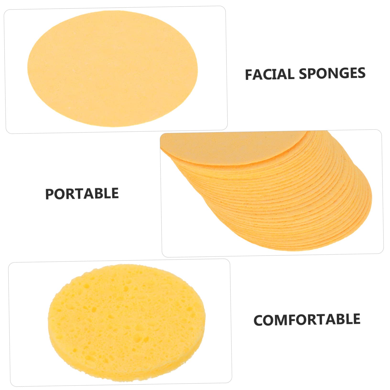 DOITOOL 90 Pcs Compressed Cotton Makeup Sponges - Foundation & Body Powder Puff, Wood Pulp Beauty Blenders for Flawless Makeup Application - Perfect for Home, Travel & Professional Makeup Kits