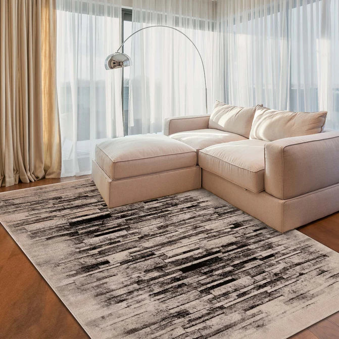 Stylish Culver Abstract Graphic Design Indoor Area Rug & Runner - Soft Non-Slip Floor Mat for Living Room, Bedroom, or Hallway Decor