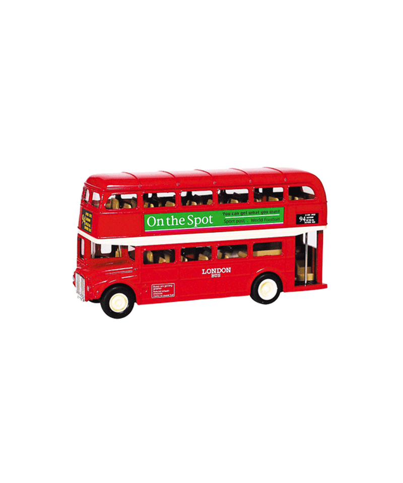 1:24 Scale Diecast Double Decker London Bus Toy - Collectible Metal Model Car with Moving Wheels | Perfect for Kids Gifts, Home Decoration & London Souvenirs
