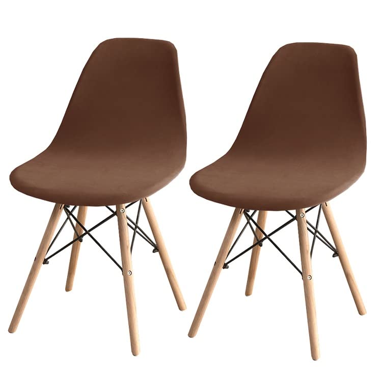 ZZDXW Stretch Dining Chair Covers Set of 2 - Washable Scandinavian Slipcovers for Armless Chairs, Fits Kitchen Dining Room Bedroom Living Room Side Chairs | Premium Stretch Fabric | Easy to Clean | Modern Home Decor (Color #4) - Perfect for Daily Use, Family Gatherings & Dinner Parties
