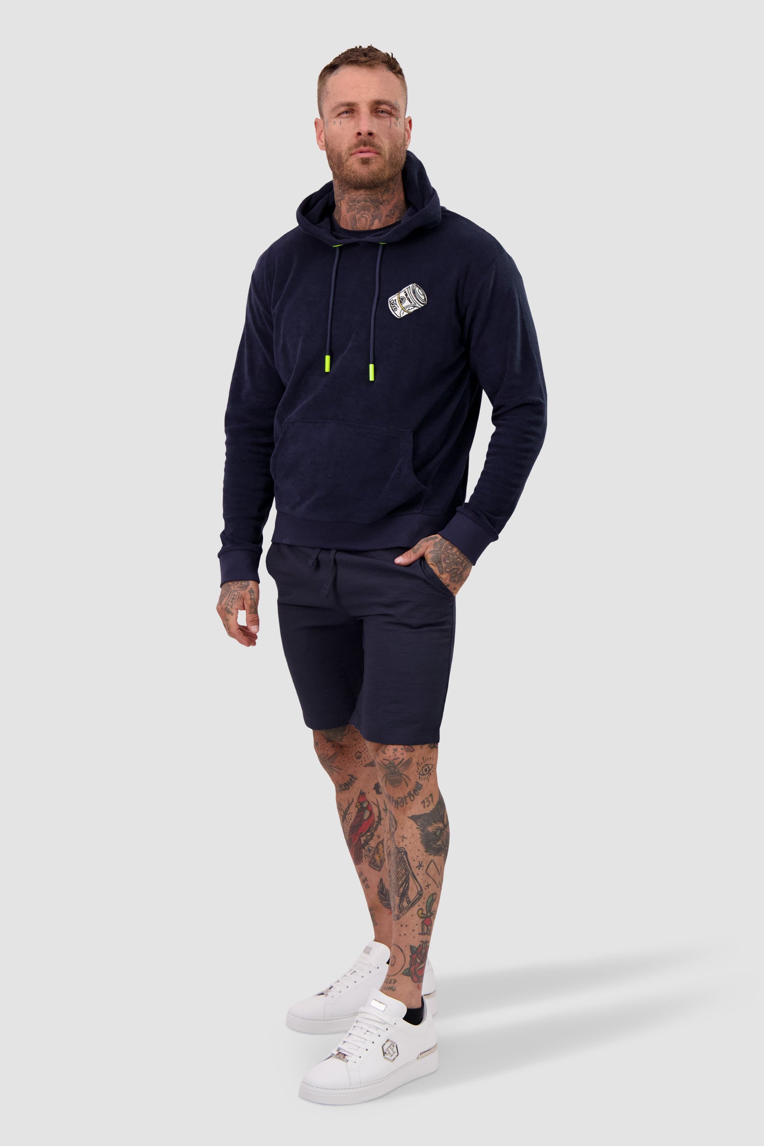 Bain de Mer Navy Club 55 Men's Swim Shorts - Quick Dry Beachwear for Swimming, Surfing & Summer Vacations