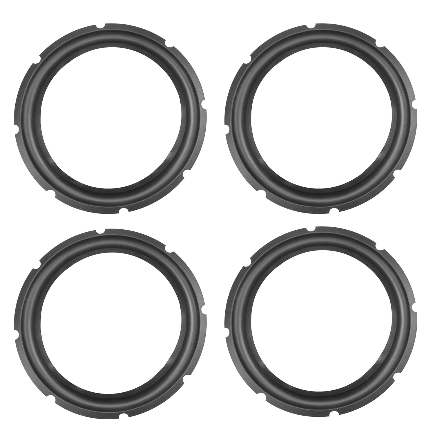 Fielect 10-Inch (245mm) Speaker Rubber Edge Surround Rings - 4 Pack Replacement Parts for Speaker Repair & DIY Projects - Perfect for Home Theater, Car Audio, and Studio Speaker Systems