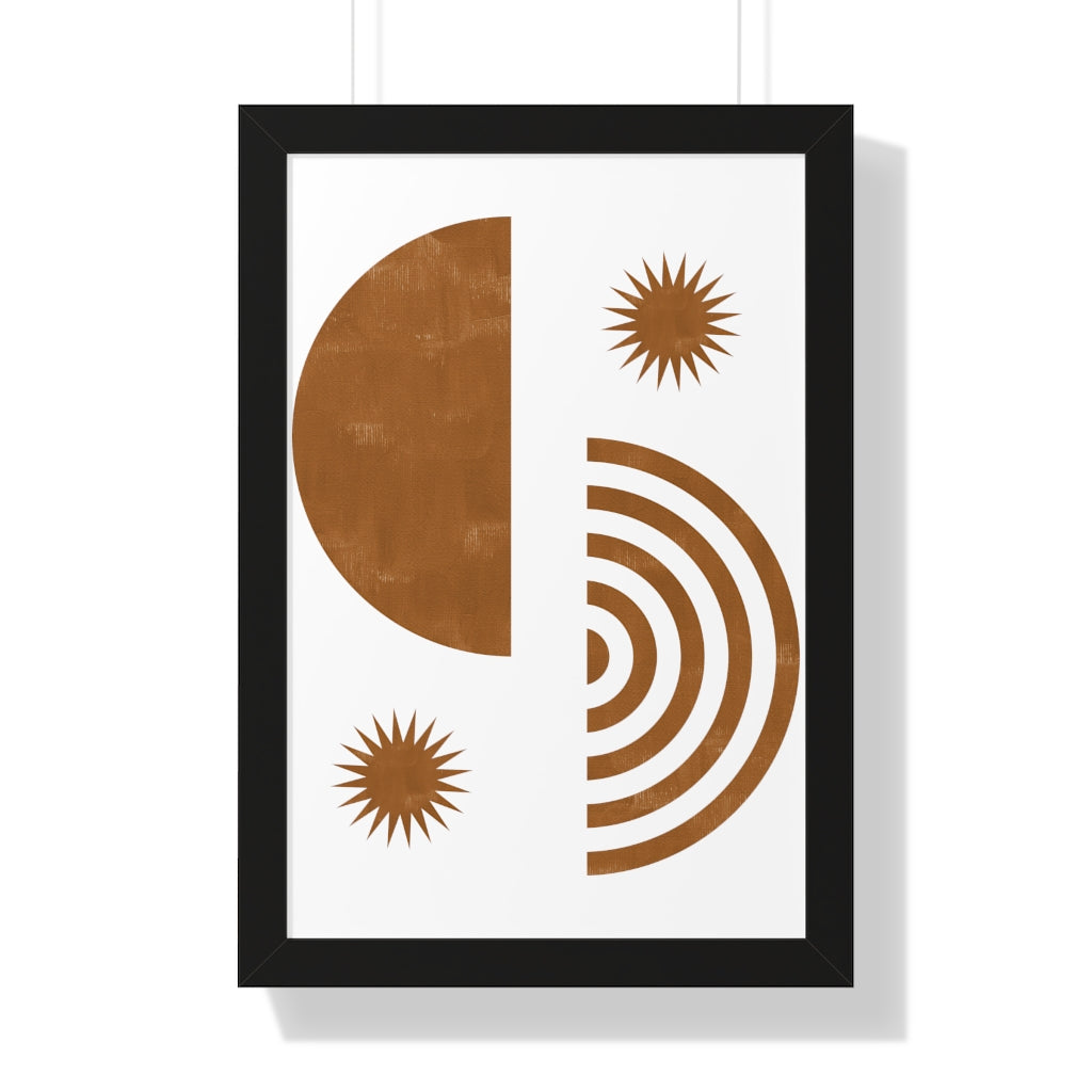 Simple Modern Framed Vertical Poster - Elegant Wall Art Decor for Home & Office - Perfect for Living Room, Bedroom, or Workspace