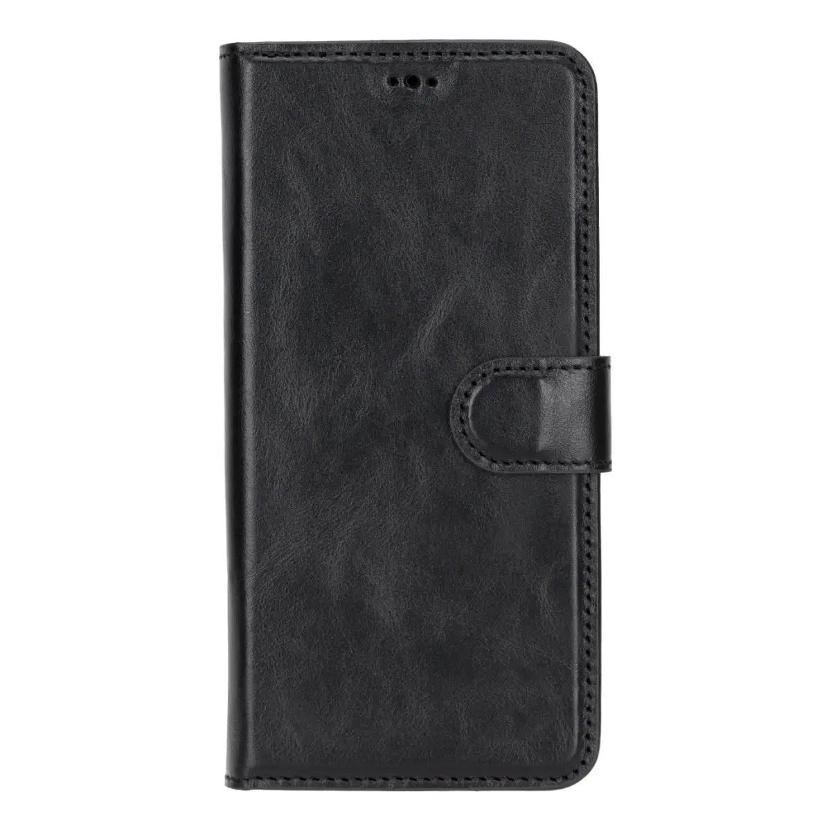 Premium Black Magnetic Leather Wallet Case for Samsung Galaxy S25 Plus - Slim Protective Cover with Card Slots for Credit Cards & ID - Perfect for Everyday Use, Travel & Business