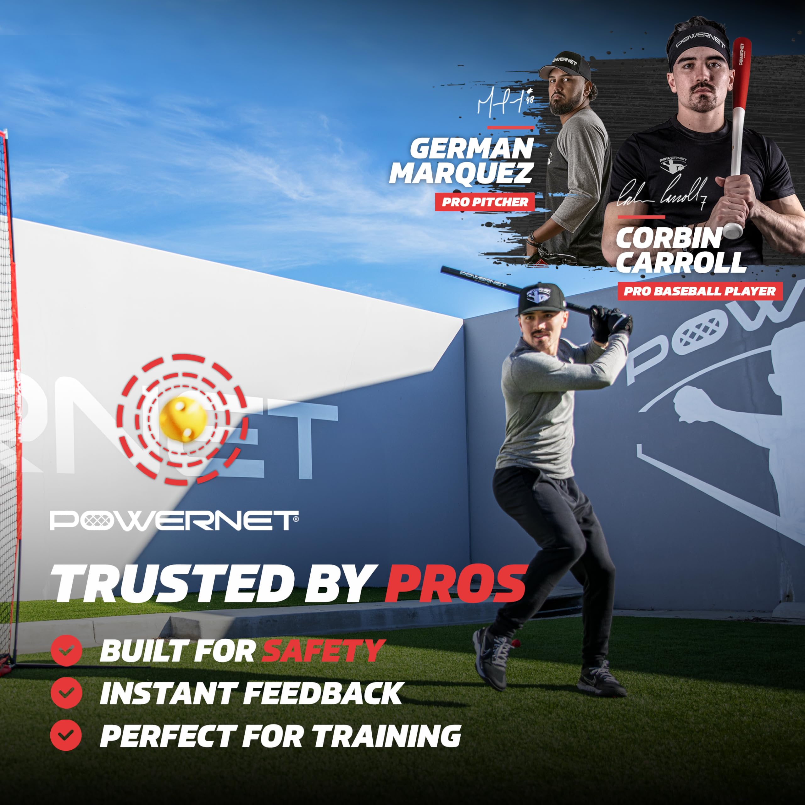 PowerNet Crusher & Micro Crusher Training Baseballs & Softballs - Improve Hitting Speed, Power & Coordination | Baseball & Softball Batting Practice Balls (12 Pack or Coach Bundle) | Perfect for Indoor/Outdoor Training, Team Drills & Solo Practice