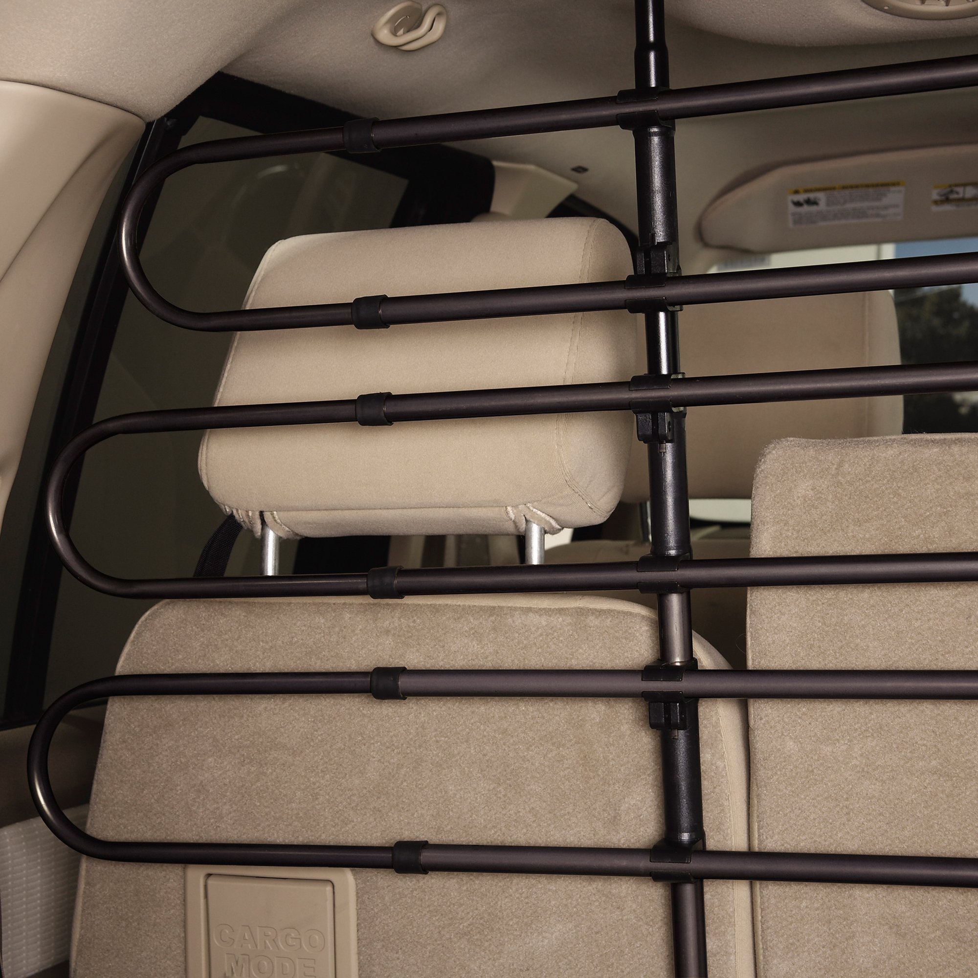 Guardian Gear Heavy-Duty Adjustable Vehicle Pet Barrier - Strong Steel Frame with Rubber Padding for Secure Pressure Mounting | Perfect for SUVs, Trucks & Traveling with Pets