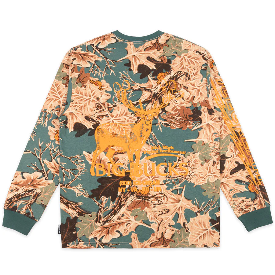 Big Bucks Long Sleeve T-Shirt for Men - Comfortable Cotton Casual Shirt with Funny Money Print | Perfect for Streetwear, Parties & Everyday Outfits